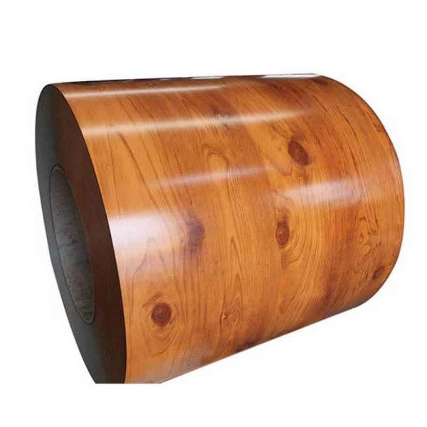 GB Standard PPGI Coil Prepainted Steel Coil with Wooden Pattern and Colorful Design