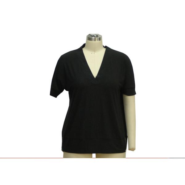 90% Polyester 10% Spandex Casual Ladies Wear Short Sleeve Summer Blouses