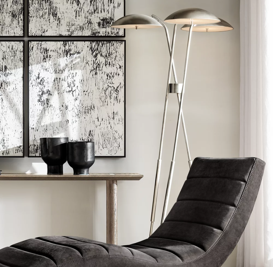 Yihao Vintage Copper Floor Lamp with Customizable Design and Farmhouse Style for Living Room