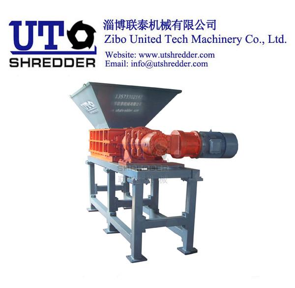 Double Shaft Shredder double shear crusher - high capactiy in tire, plstic, wood, metal, e-waste, bottle, shredding