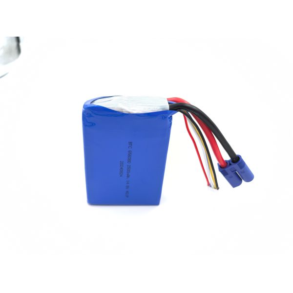 FPV Drone Battery 4S 14.8V 2500mAh 150C - Graphene Lipo Battery for 5 Inch Racing Quadcopter, Lightweight 205g with XT60 Connector