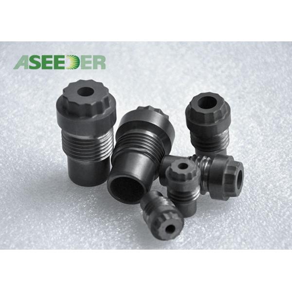 OEM Tungsten Carbide Spray Nozzle / Black Cemented Carbide Wear Parts