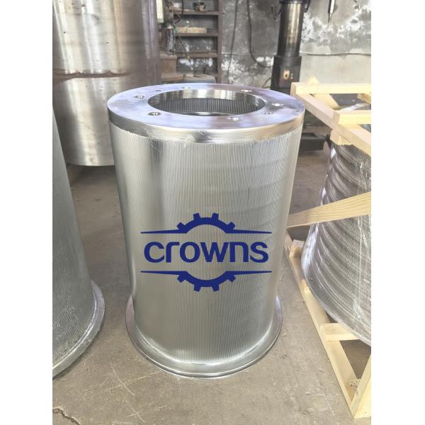 Stainless Steel Wedge Wire Slotted Paper Making Pressure Screen Basket