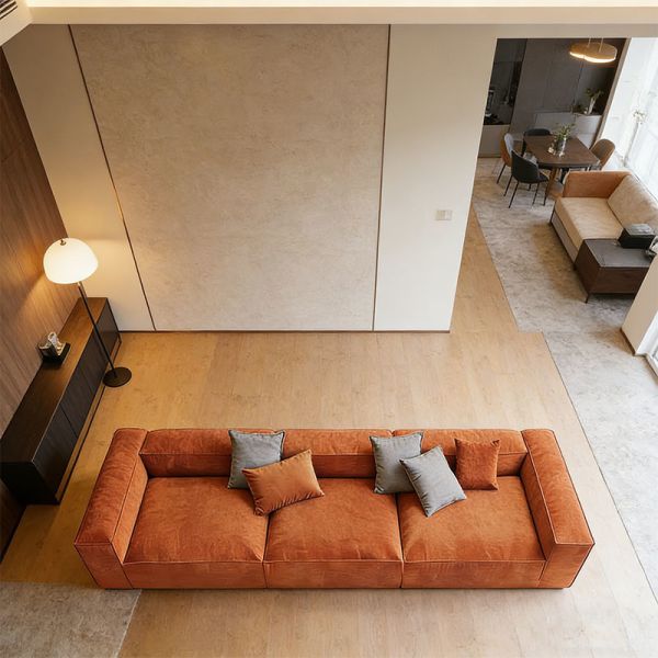 Modern Compressible Modular Sectional Sofa Space Saving Vacuum Pack Couch For Living Room Apartment