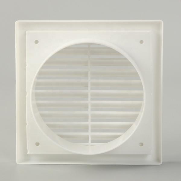 Home Air Circulation Wall Mount Mix Flow Inline Fan with ABS Plastic Round Air Grille