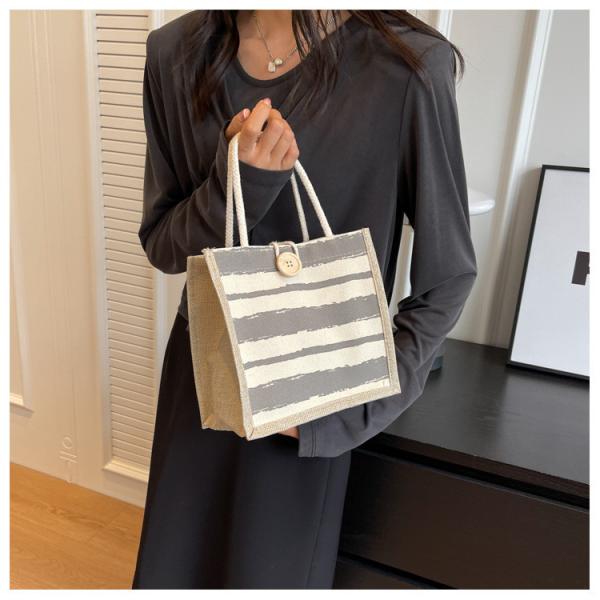 TOTE BAG CANVAS BAG CANVAS GIRL NEW PRINTED TOTE INS PORTABLE BENTO LUNCH BOX WORK