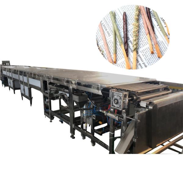Automatic Finger Biscuit Chocolate Coating Machine For Stick Biscuit Making