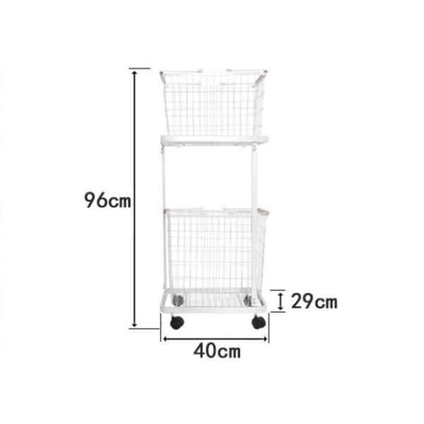 4KG Metal Hamper On Wheels , Anti Corrosion Metal Clothes Hamper