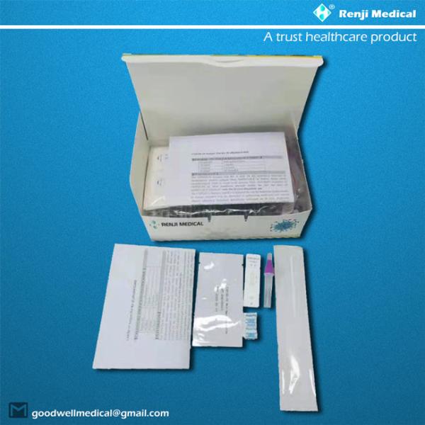 Колориметрические быстрые набор COVID 19 испытывая, набор бокового тестирования потока 15 минут домашний