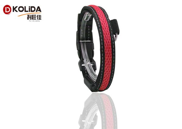 Waterproof Outdoor Walk Pet LED Dog Collar Nylon With Airmesh And LED Light