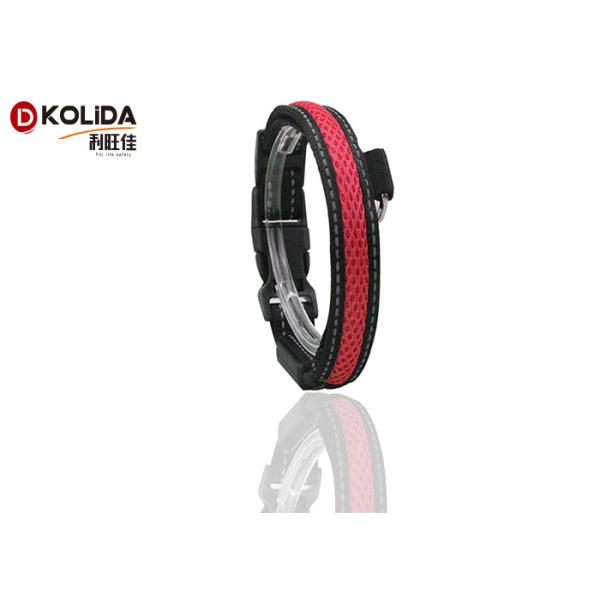 Nylon Webbing 100% Eco - Friendly Nighttime Safety LED Dog Collar Double For Small Dogs