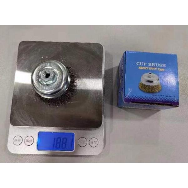 75mm OD Crimped Wire Stainless Steel Cup Brush for Weld Cleaning