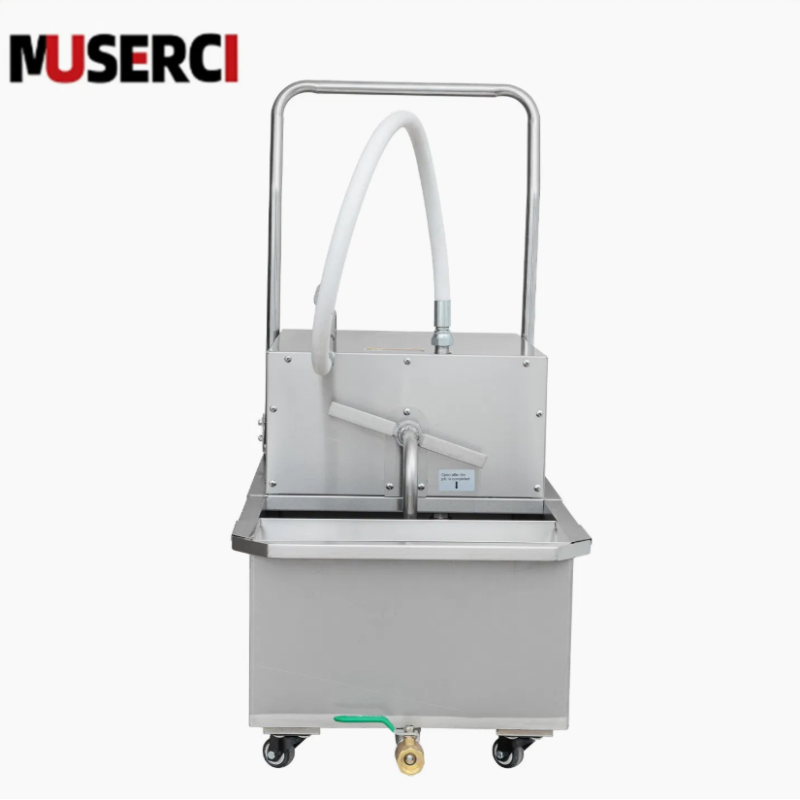 LYC-01 Commercial Portable Fryer Oil Filter Machine 48L For Large Kitchens CE