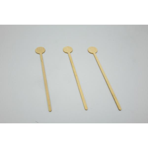 US Eco Friendly Various Size Custom Logo Disposable Bamboo Round Head Coffee Stirrer