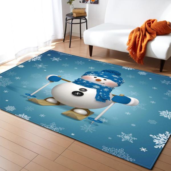 Living room large carpet, bedroom floor mat, scenic, artistic, cute, non slip decorative, and cold insulation mat