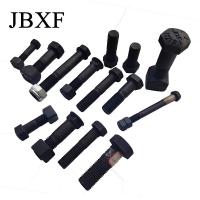 Black Hex Track Shoe Bolt And Nut 12.9 Grade Excavator Track Bolt Low Price