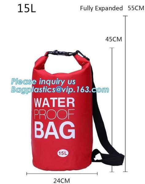 Portable foldable sport waterproof dry sack bag, Waterproof Nylon TPU Foldable Lightweight Dry Bag, Waterproof Dry Bag