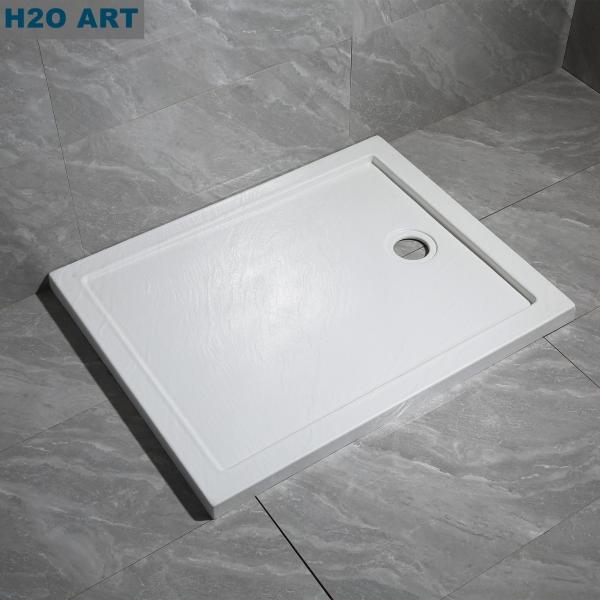 Acrylic Shower Tray Made of Artificial Marble Stone Material with Drainage System
