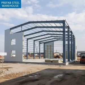 PU Cladding Prefabricated Steel Structure Offering Corrugated Color Steel Sheet Roofing and Grade A Polycrystalline Solar Panel Type for Storage Solutions