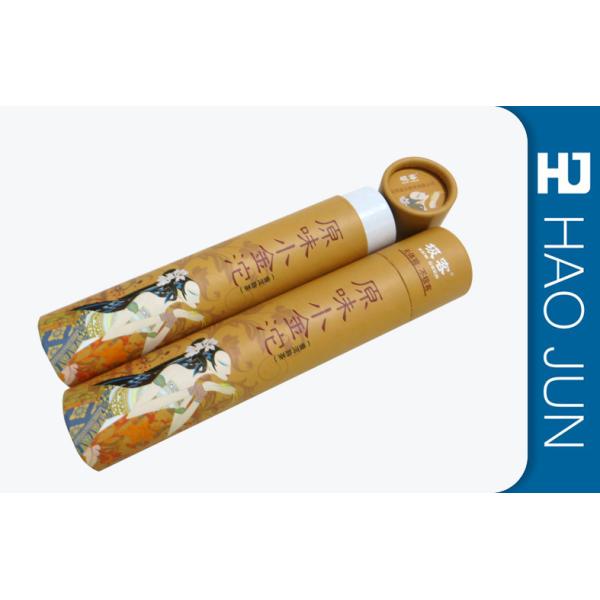 Professional Printed Round Cardboard Wine Tubes With Lids , Eco Friendly