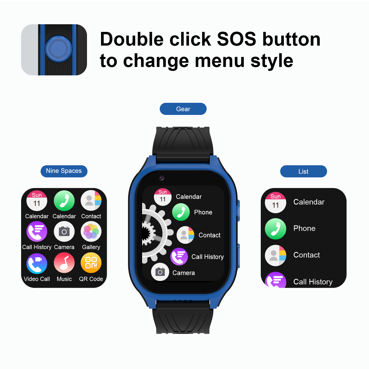4G 5G Smart Watch with 850mAh Battery HD Camera Video Call Android 81 OS GPS WIFI LBS