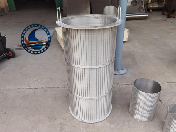 SS304 Wedge Wire Rotary Screen Drum Filter 750x1100mm