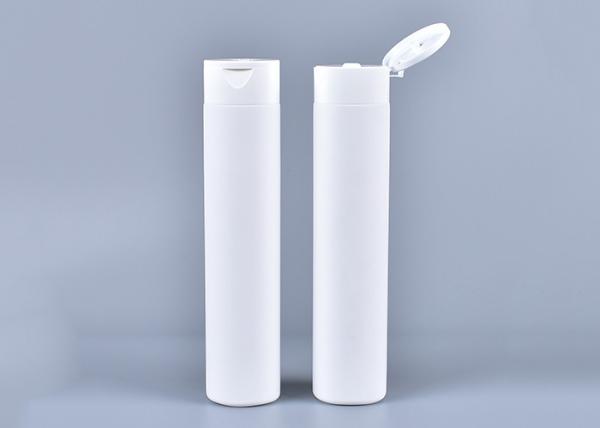 300ml HDPE Matte Black Plastic Cosmetic Bottles With Flip Top Cap