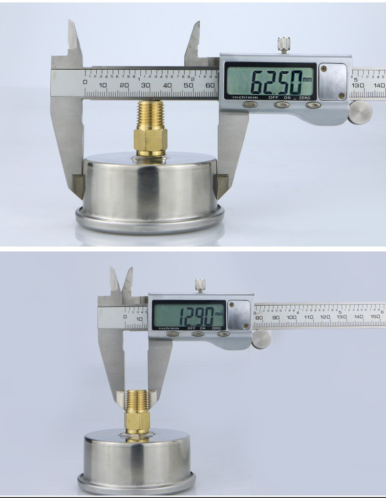 YN60Z 0.1-60mpa M14*1.5 Glycerin Pressure Gauge for Hydraulic Systems Manufactured
