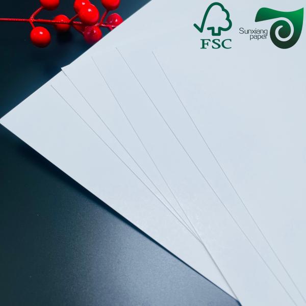 FSC 350g Tabla de corte plegable de gran volumen FBB SBS Hojas de cartón de marfil envasadas