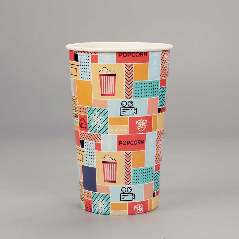 1000ml Custom Logo Bio-Degradable Bamboo Fiber Pulp PLA Coating Drinking Cup with Lid