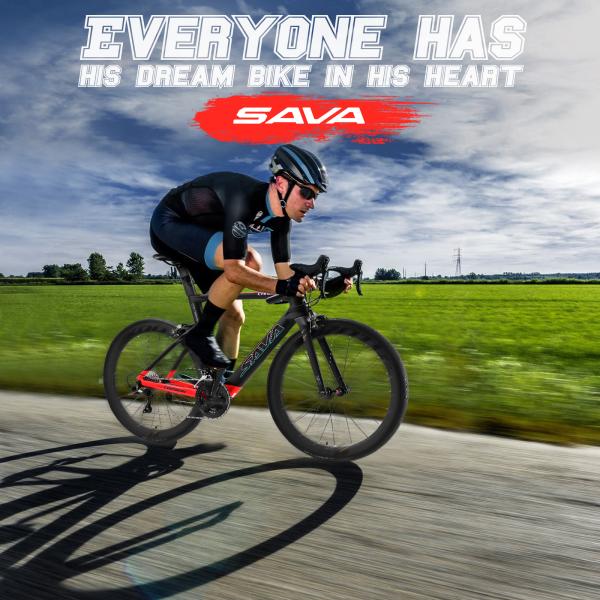 Велосипед дороги углерода SAVA R09 со скоростью Shimano Ulterga R8000 22