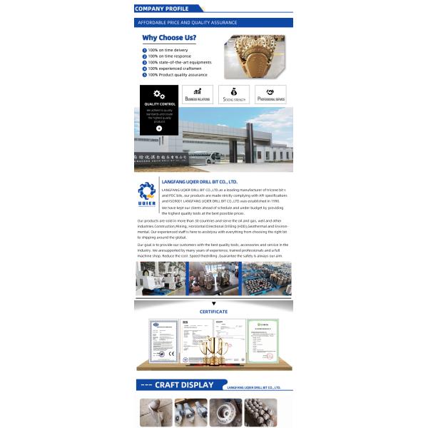 China Manufacturer API Diamond PDC Drill Bit For water well Drilling