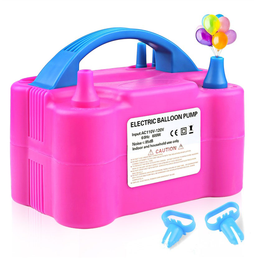 SPU Dual-Purpose Electric Air Pump Double-Layer Balloon Inflator PP Material Portable Automatic for Wedding Room Decorations