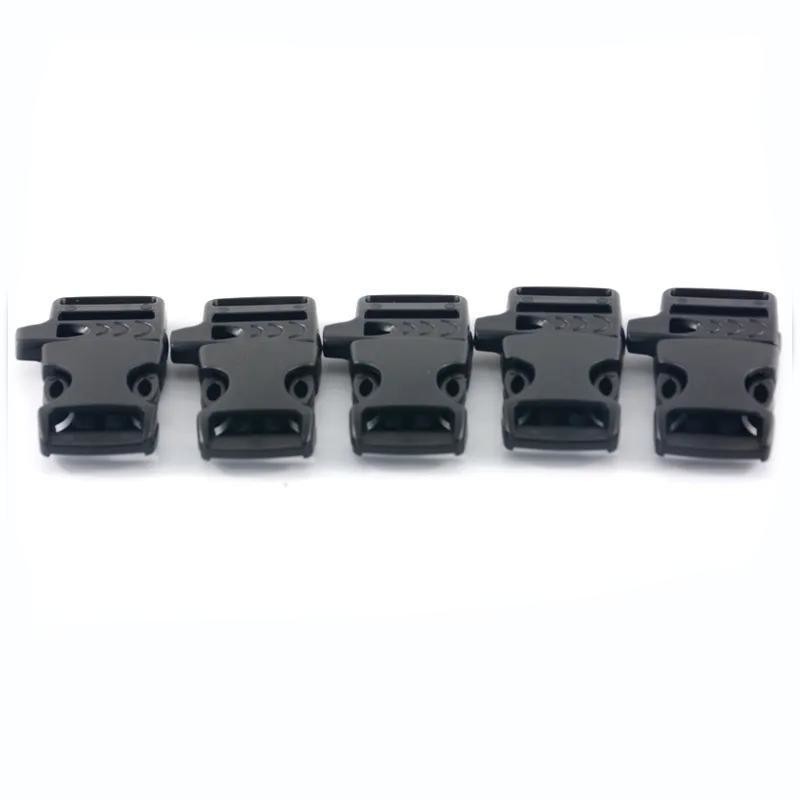 Customization 20mm Adjustable Emergency Paracord Plastic Side Release Whistle Buckle
