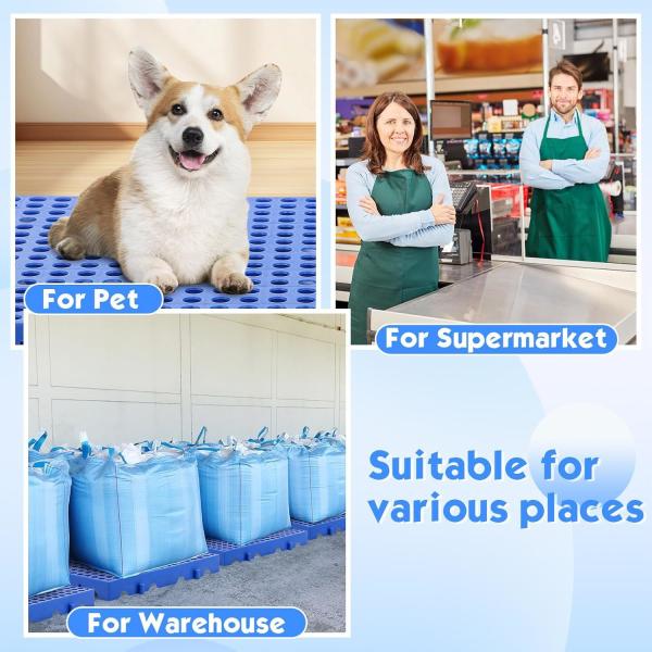 Moisture-Proof Floor Waterproof Storage Grid Pad Grid Ventilation Pallet For Garage Supermarket Outdoor