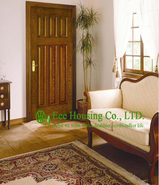 Wood Color Superior durability fiberglass SMC door For Villas/Apartment, 8 feet height and 3 feet width