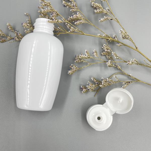 Бутылка плоское 50ml насоса ЛЮБИМЦА лепешкообразного стиля пластиковая предотвратить кислород с крышкой