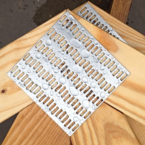 Coppery Mending Plate for Wood Connector Galvanized Steel Single-side Bracket Structure