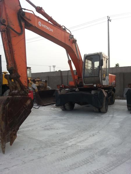 EX160WD USED HITACHI EX160WD WHEEL EXCAVATOR FOR SALE ORIGINAL JAPAN