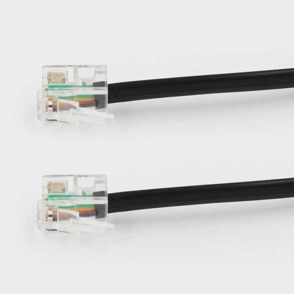 RJ11 Telephone Extension Cable 10ft 20ft 30ft for Landline Phones Modems