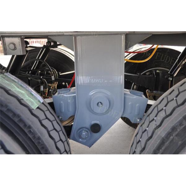 2 / 3 Axle 20 Foot Flatbed Trailer / Truck Flatbed Trailers With Container Lock