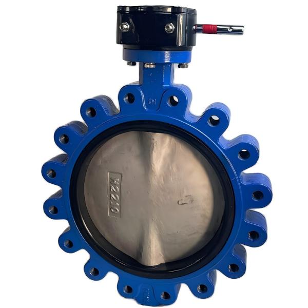 Lug type manual butterfly valve turbine lug butterfly valve lockable ductile iron