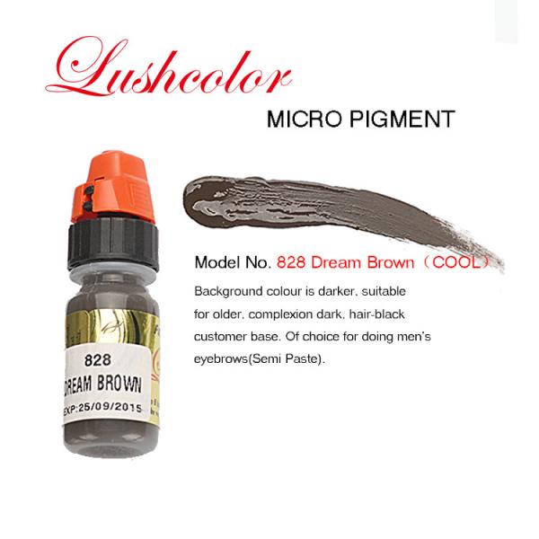 5 Ml Honey Brown Permanent Semi Cream Micro Pigment Ink For Tattoo