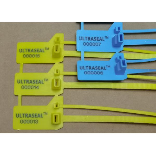 400mm Length Plastic Security Seal with 275 N Tensile Strength and Laser Print Pull Tight Tamper-Evident Seal