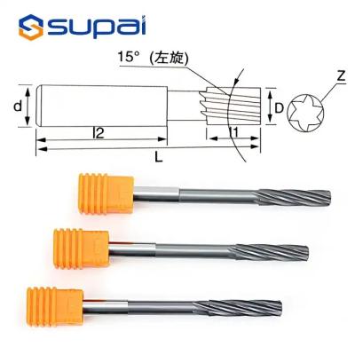 Cutting Diameter 4 - 20mm Carbide Reamer For CNC Available With Customized Coating