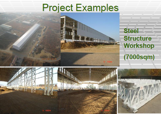 Современное стальное жилое здание с фасадной конструкцией