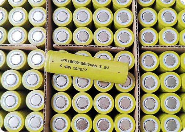 6A Batterie LiFePo4 à décharge 3.2V 18650 2000mAh