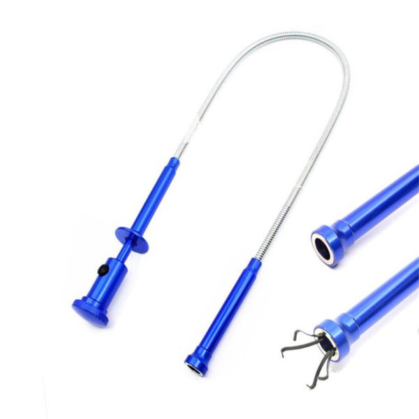Bendable Car Mechanic Tools , 20cm Claw Pick Up Tool With Plastic Handle