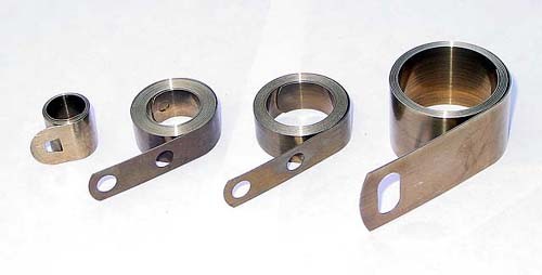 Carbon steel 62Si2Mn Spiral Torsion Spring with 0.08mm - 1mm thickness, SUS304,