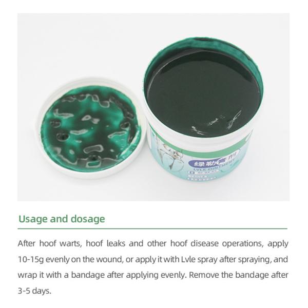 Lvle Qintment Green 450G Лечебный крем для копыта Ремонт и регенерация копытов 30-45 применений